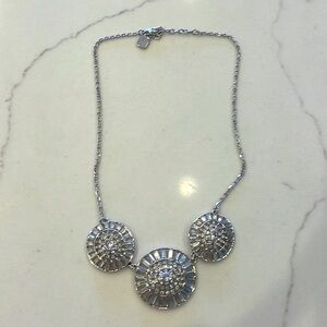 Statement necklace. Sparkly rhinestones. 20 inches in total length.